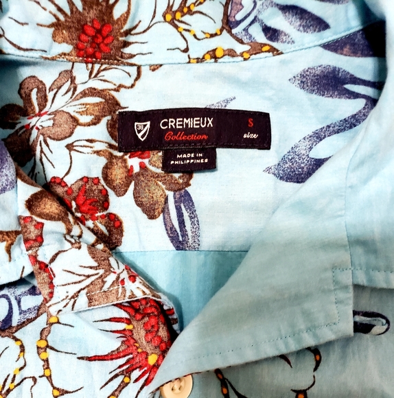 Daniel Cremieux Blue Floral Spring Shirt Hawaiian - Picture 2 of 3